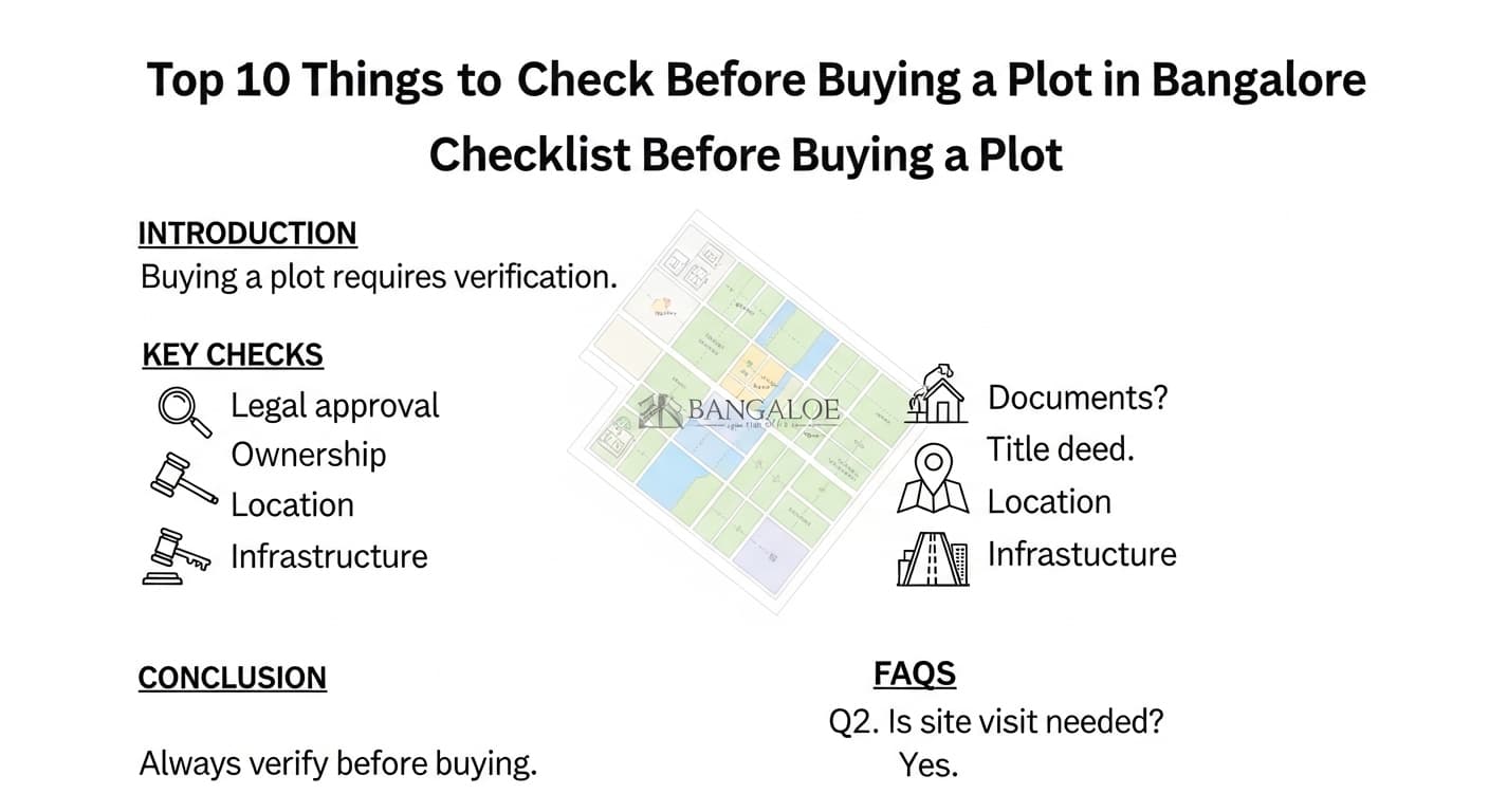 Top 10 Things to Check Before Buying a Plot in Bangalore